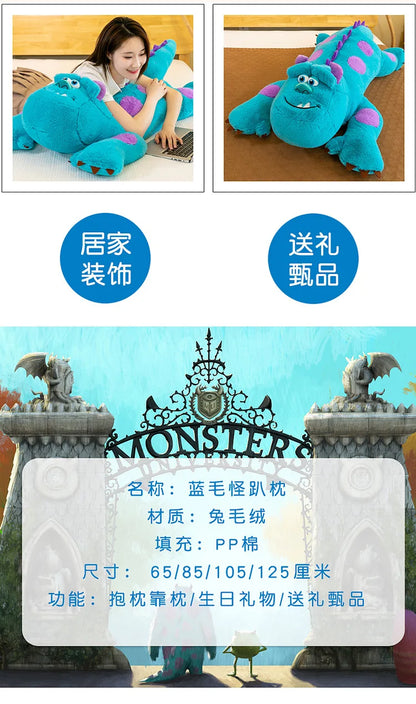135cm Disney Large James P. Sullivan Stuffed Toys Monsters University Inc. Plush Dolls Kawaii Pillow Hugs With Anime Ornamental