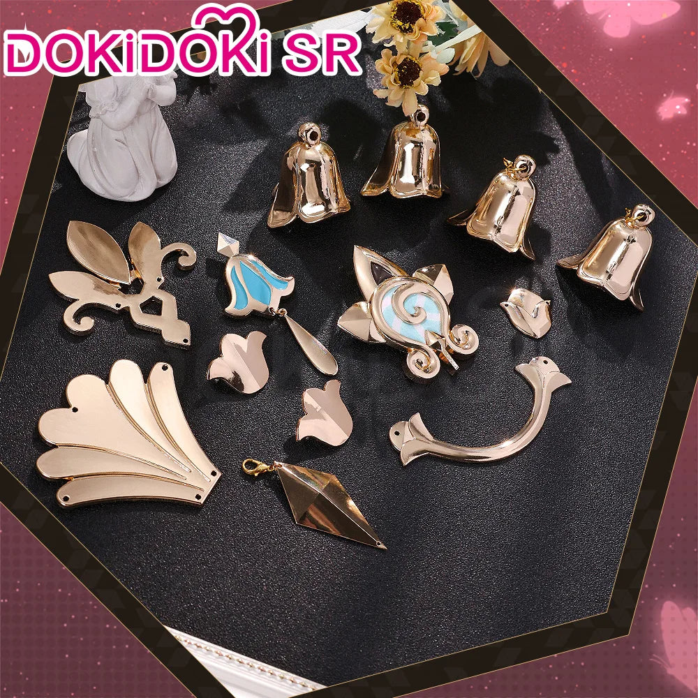 IN STOCK Hyacine Cosplay Costume Game Honkai: Star Rail DokiDoki-SR HSR Women Cute Amphoreus Hyacine Cosplay Wig