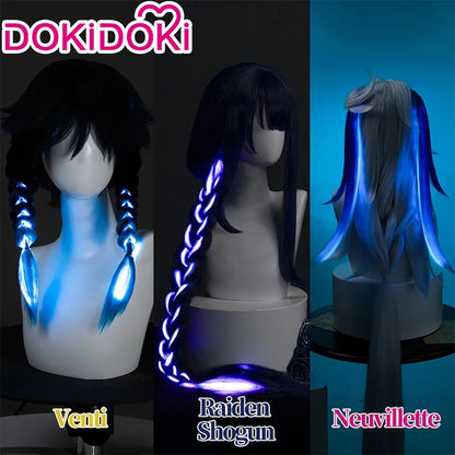 Mavuika/Raiden Shogun/Neuvillette/Venti Luminous Wig Game Genshin Impact DokiDoki Baal Cosplay Neuvillette Front Lace Wig