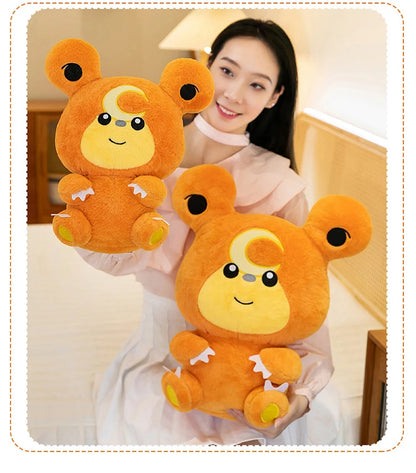 30/80cm Large Teddiursa Pokemon Plush Toys Anime Doll Cute Pillow Cartoon Giant Pokémon Plushie Stuffed Gift for Kids Christmas