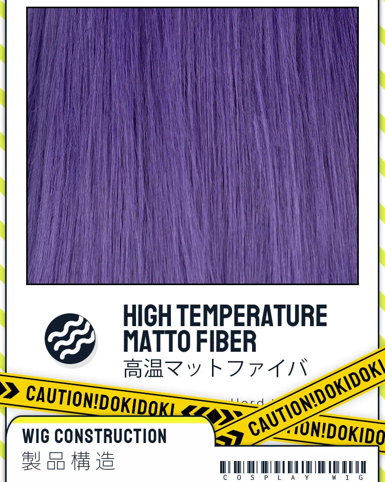 IN STOCK Shampoo Wig Anime Ranma 1/2  DokiDoki Cosplay Wig Cute Women Purple Long Hair Heat Resistant Synthetic Wig Halloween