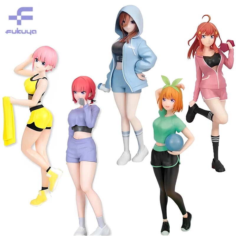 Bandai Fukuya Fascinity The Quintessential Quintuplets Ichika Nino Miku Yotsuba Itsuki 17CM PVC Model