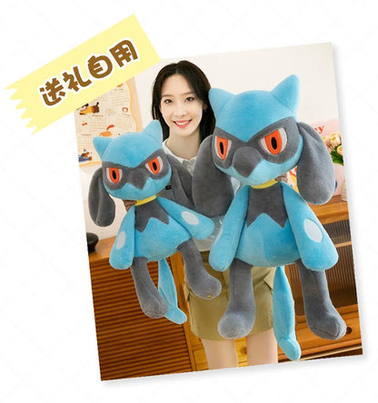 40/60/80CM Big Size Pokemon Plushies Morpeko Lucario Peluche Cartoon Anime Kawaii Stuffed Comfortable Soft Doll Children Gift