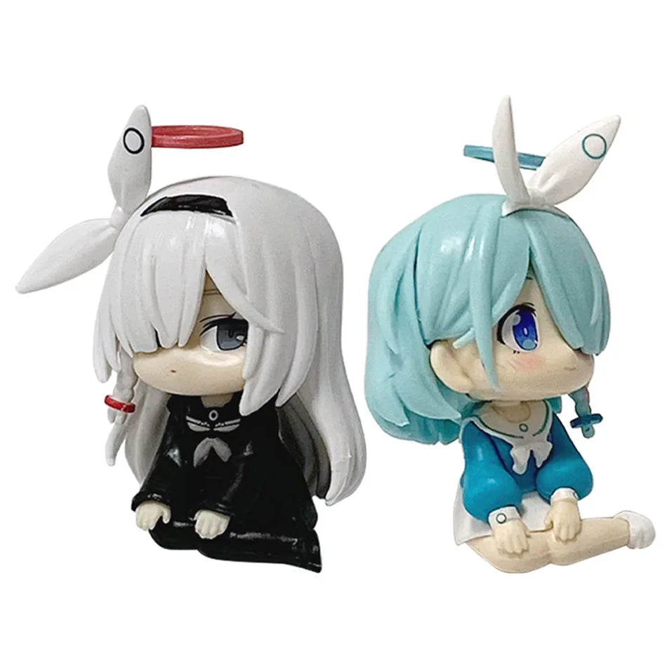 In Stock: Chibi Anime Figures - Plana / Arona Models from Blue Archive | Collectible Display Pieces, Christmas/New Year Gifts,