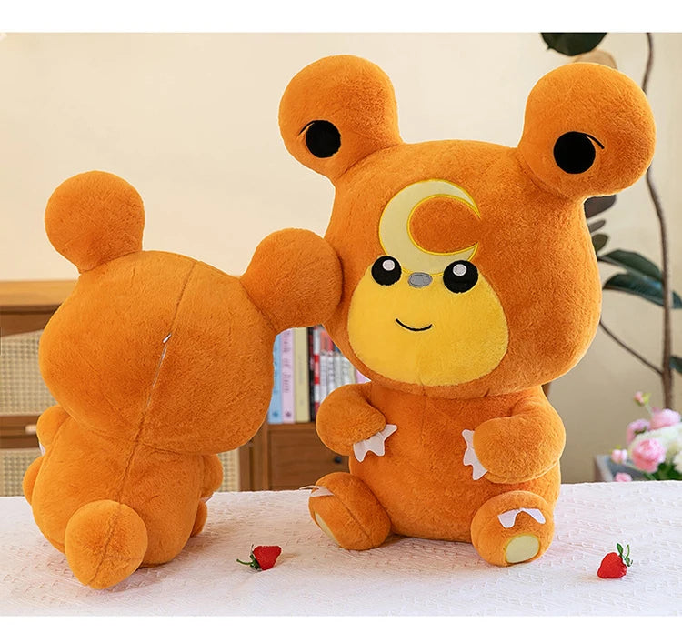 30/80cm Large Teddiursa Pokemon Plush Toys Anime Doll Cute Pillow Cartoon Giant Pokémon Plushie Stuffed Gift for Kids Christmas