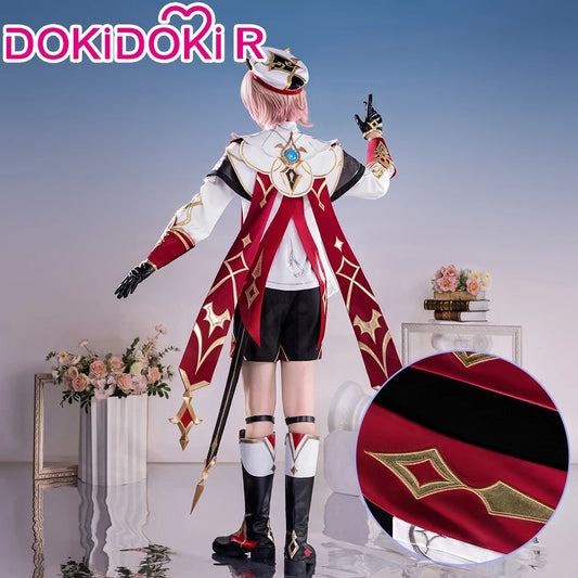 IN STOCK Dahlia Cosplay Costume Game Genshin Impact【S-2XL】DokiDoki-R Mondstadt Dahlia Hat Men Halloween Costume Plus Size