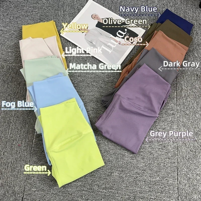 Hot Sale High Waist Push Up Women’s Fitness Leggings Naked Feeling Running Yoga Pants