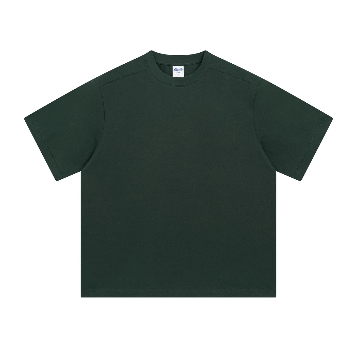 ZODF Trendy 2025 Men 275gsm Cotton T-Shirts Unisex Summer Patchwork Solid O Neck T Shirt Brand Tees HY1045