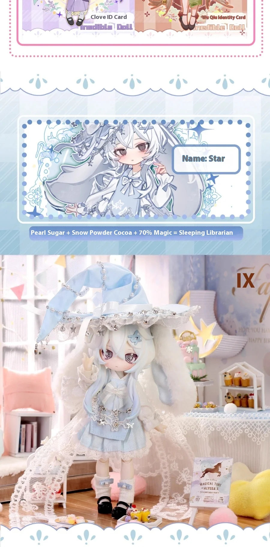 Non-edible Collectible Doll Moon Jumping Time Rabbit Treasure Series 12 Points BJD Blind Box Action Toy Figure Display Piece