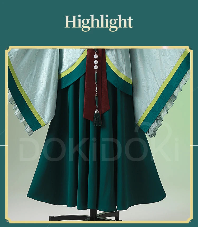 Maomao Cosplay Costume Anime The Apothecary Diaries DokiDoki-R Women Green Dress Mao Mao Xidu Banquets Cosplay Halloween