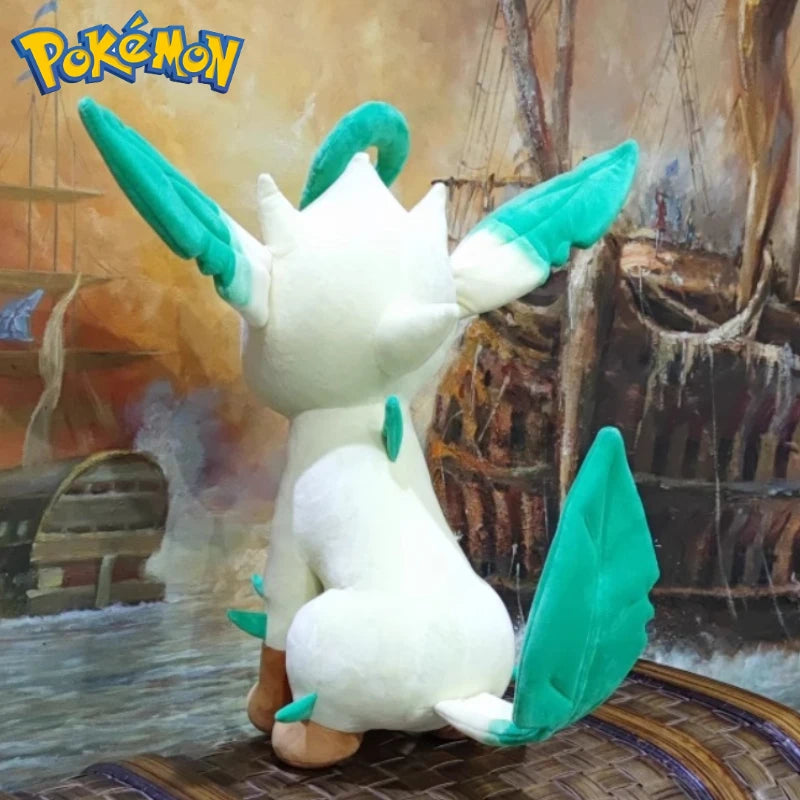 50CM Pokemon Plushies Leafeon Cartoon Anime Stuffed Pocket Monster Kawaii Ornament Comfortable Soft Doll Children's Toys Gift