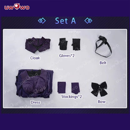 UWOWO Jeannee Cosplay Game  Jeannee d'Arc Stage 2 Battle Suit Cosplay Costume Halloween Costume