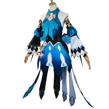 Honkai Star Rail Cerydra Cosplay Costume Wig Dress Uniform Headwear Wings Amphoreus Halloween Party for Women Girls Prop iCoser
