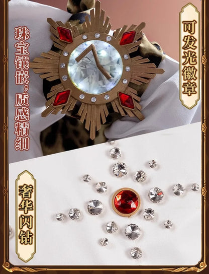 Identity V Prospector Cosplay Costume Norton Campbell Uniform Hat Gambler in The Spotlight Halloween for Women Men Carnival Prop