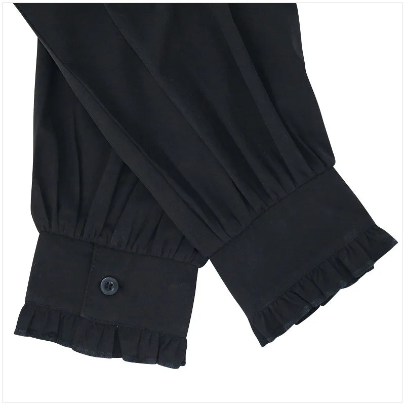 Men Medieval Vintage Prince Costume Pirate Cosplay Shirt Trench Renaissance Victorian Edwardian Men Viking Warrior Knight Outfit