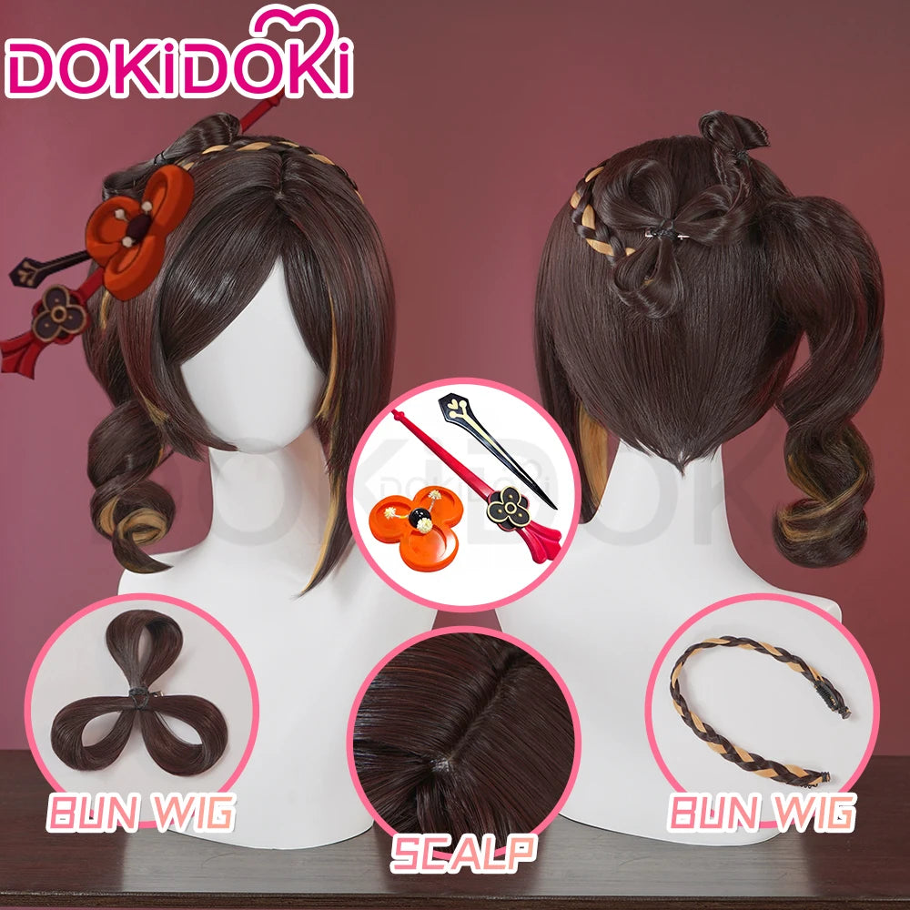 IN STOCK Chiori Wig Game Genshin Impact Cosplay Wig DokiDoki Women Inazuma Fashion Designer Chiori Cosplay Headdress Free Cap