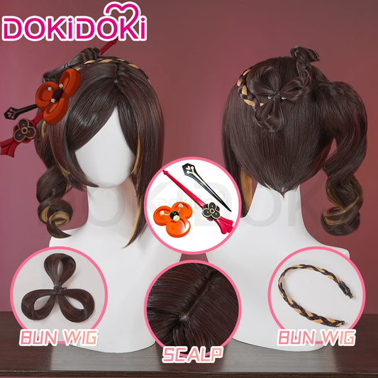 IN STOCK Chiori Wig Game Genshin Impact Cosplay Wig DokiDoki Women Inazuma Fashion Designer Chiori Cosplay Headdress Free Cap