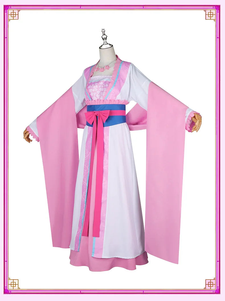 Anime The Apothecary Diaries Lishu Cosplay Costume Wig Dress Earrings Headwear Hanfu Kusuriya No Hitorigoto for Women Girls Cos