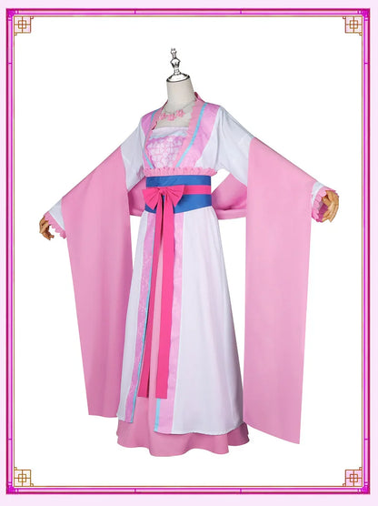 Anime The Apothecary Diaries Lishu Cosplay Costume Wig Dress Earrings Headwear Hanfu Kusuriya No Hitorigoto for Women Girls Cos