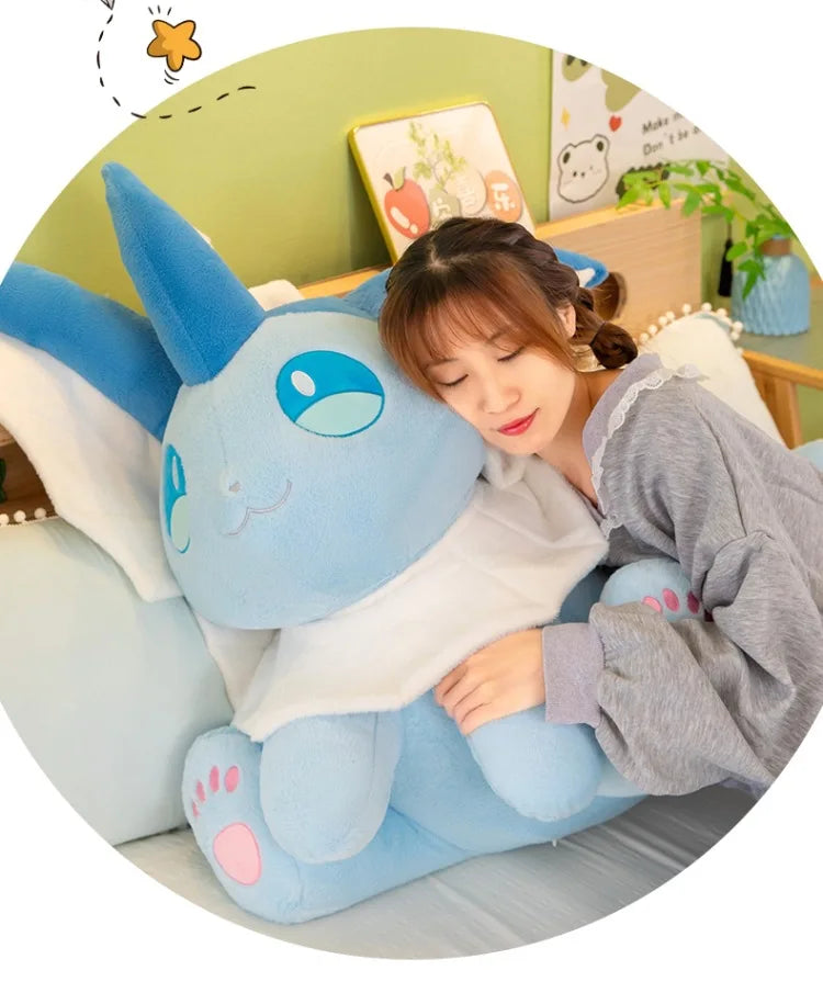 30-60CM Big Size Pokemon Plushies Vaporeon Kawaii Peluche Cartoon Anime Stuffed Animal Comfortable Soft Doll Children Toy Gift