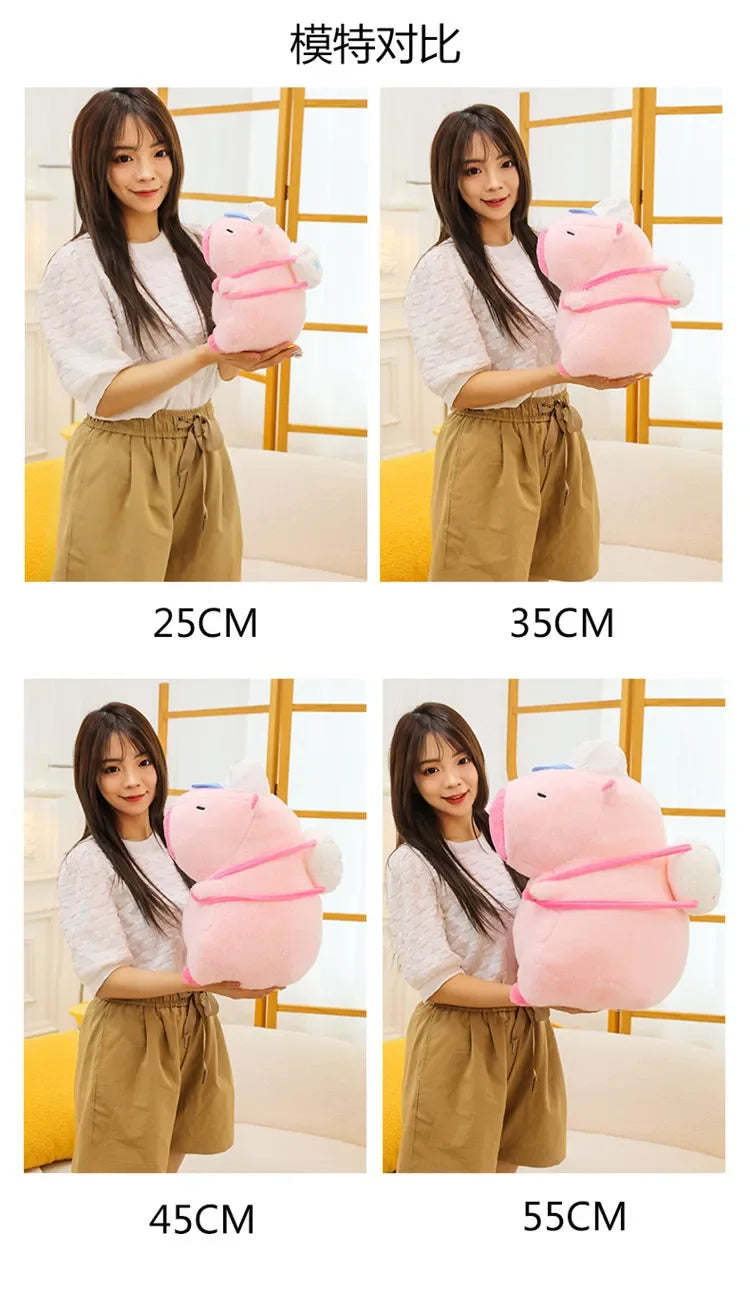 55cm Big Size Capybara Cartoon Anime Plush Stuffed Doll Room Plushies Pillow Kawaii Peluche Ornaments Children's Holiday Gifts