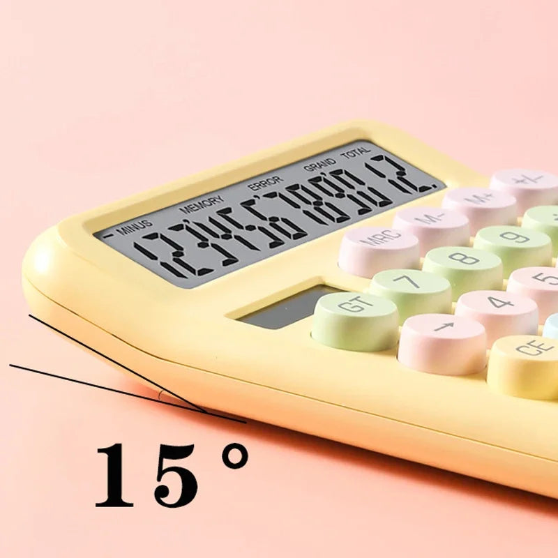 Ins Dopamine Candy Color Calculators Large Display Mechanical Dot Keyboard Back To School Supplies Students/Finance Stationery