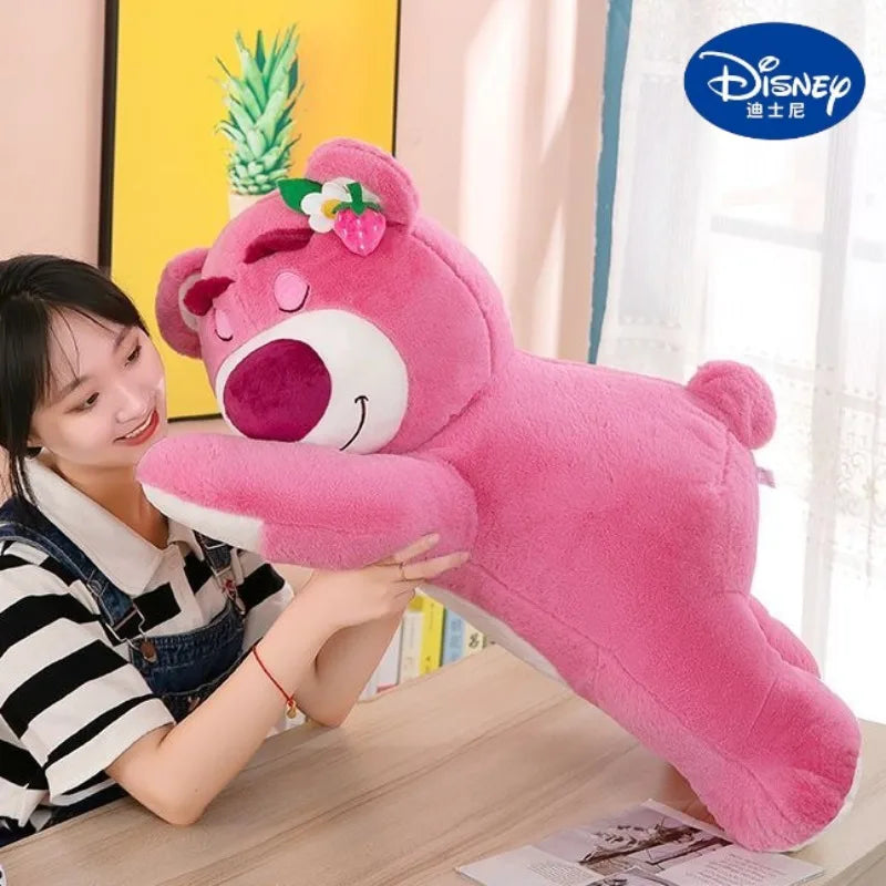 40/70/100cm Super Big Size Lotso Disney Anime Plush Stuffed Doll Room Decoration Kawaii Peluche Children's Pillow Holiday Gift