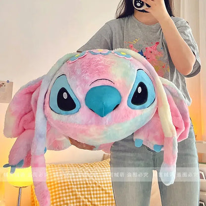 120cm Large Big Size Disney Stitch Anime Plush Stuffed Doll Room Kawaii Plushies Pillow Ornaments Children's Holiday Gifts