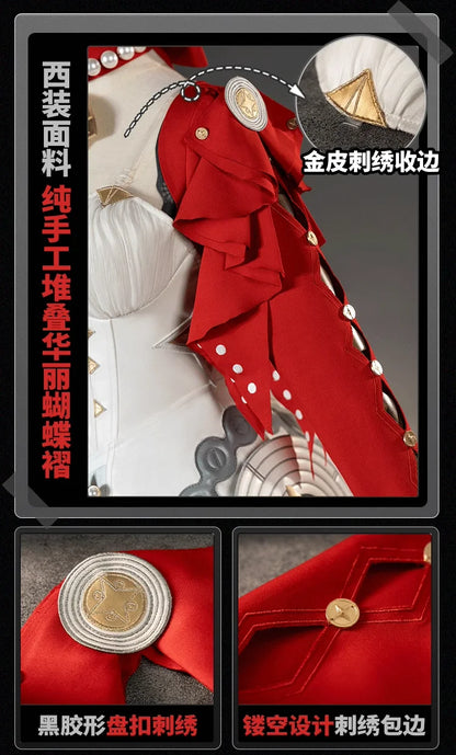 Astra Yao Cosplay Costume Wig Dress Zenless Zone Zero Uniform Headwear Earrings Stars of Lyra Halloween Party Women Girls Props