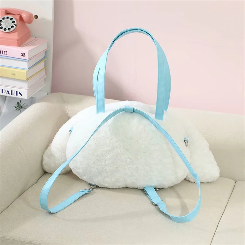 Sanrio Cinnamoroll Shoulder Bag Multipurpose Handbag Kawaii Backpack Messenger Bag Plush Bag My Melody Sweet Piano Lolita Bag