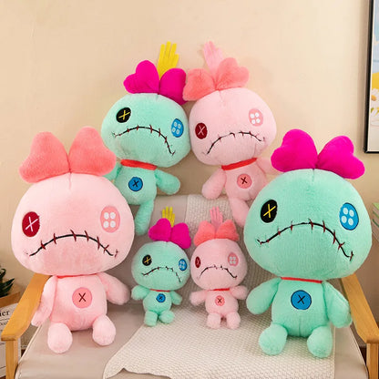 Disney Lilo & Stitch Scrump Plush Toys Anime Plushie Stich Dolls Kawaii Cartoon Pink Pillow Soft Stuffed Gift Children Christmas