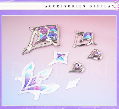 IN STOCK Cyrene Cosplay Costume Game Honkai: Star Rail【S-2XL】DokiDoki-R HSR Cyrene Dress Veil Plus Size