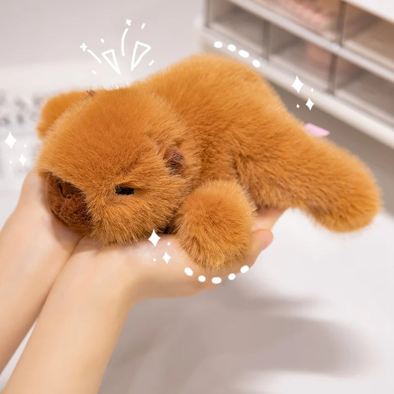 18-40cm Cozy Lying Stuffed Animals Cute Racoon Capybara Sloth Dog Plush Toys Soft Kawaii Soft Doll Sleep Pillow For Girl Boy