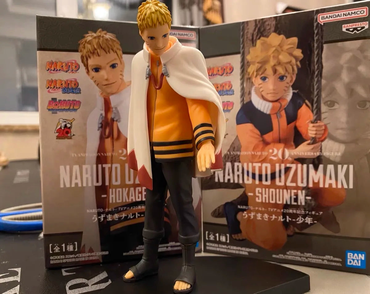 Original Naruto Figures Uzumaki Naruto Pvc Model Dolls Figurines 20th Anniversary Action Figure Decorate Collectible Toys Gifts