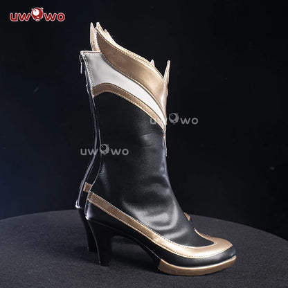 UWOWOW Ahri Shoes Game League of Legends/LOL: Risen Legend Ahri Cosplay Shoes Size 35-42 High Tube