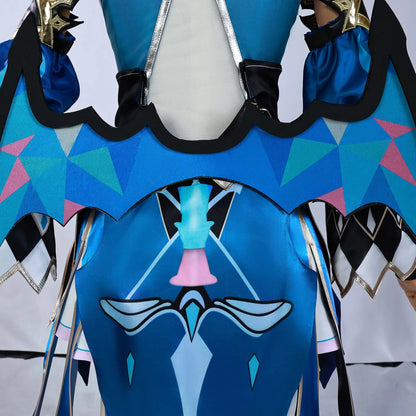 Honkai Star Rail Cerydra Cosplay Costume Wig Dress Uniform Headwear Wings Amphoreus Halloween Party for Women Girls Prop iCoser