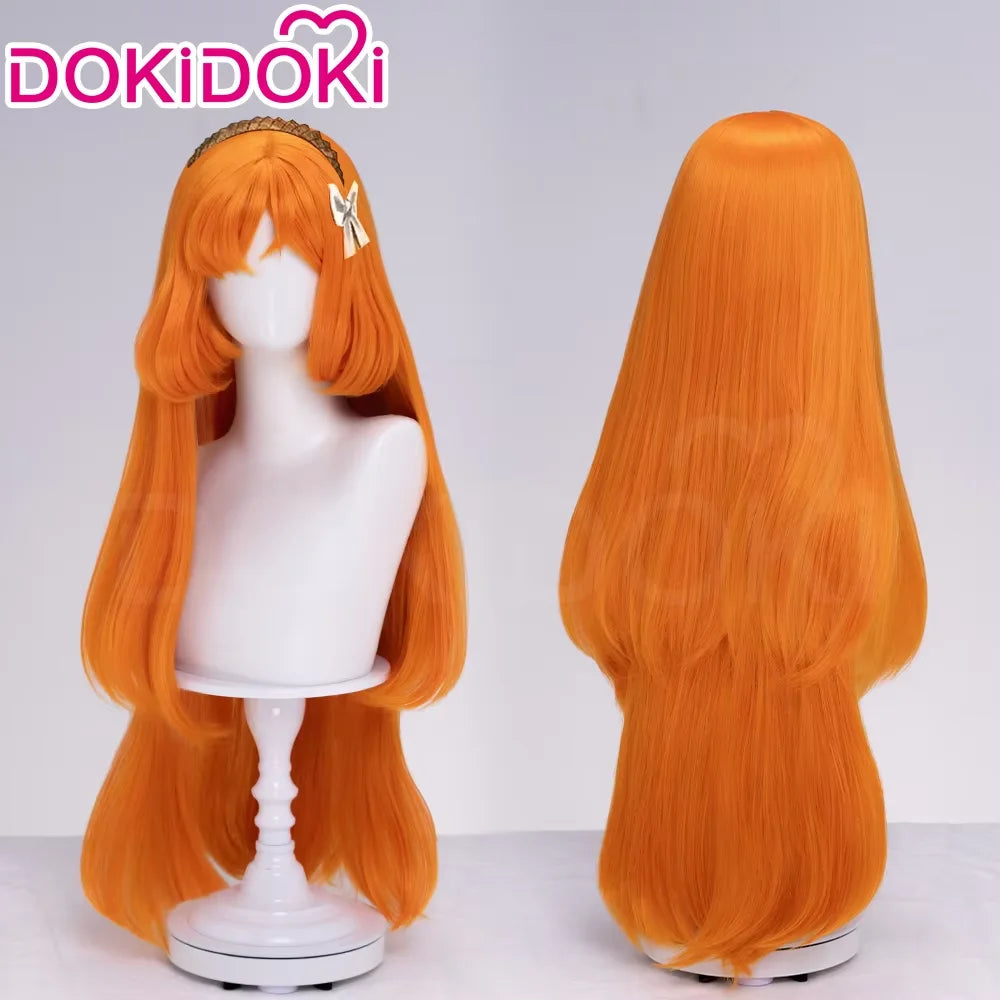 IN STOCK Rodion Ishmael Hong Lu Cosplay Wig Game DokiDoki Women Men 90cm Orange Black Long Hair Ishmael Cosplay Free Wig Cap