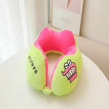 Crayon Shin Chan Plush U-shaped Pillow Kawaii Soft And Comfortable Portable Pillow Anime Cartoon Plush Neck Pillow Gifts