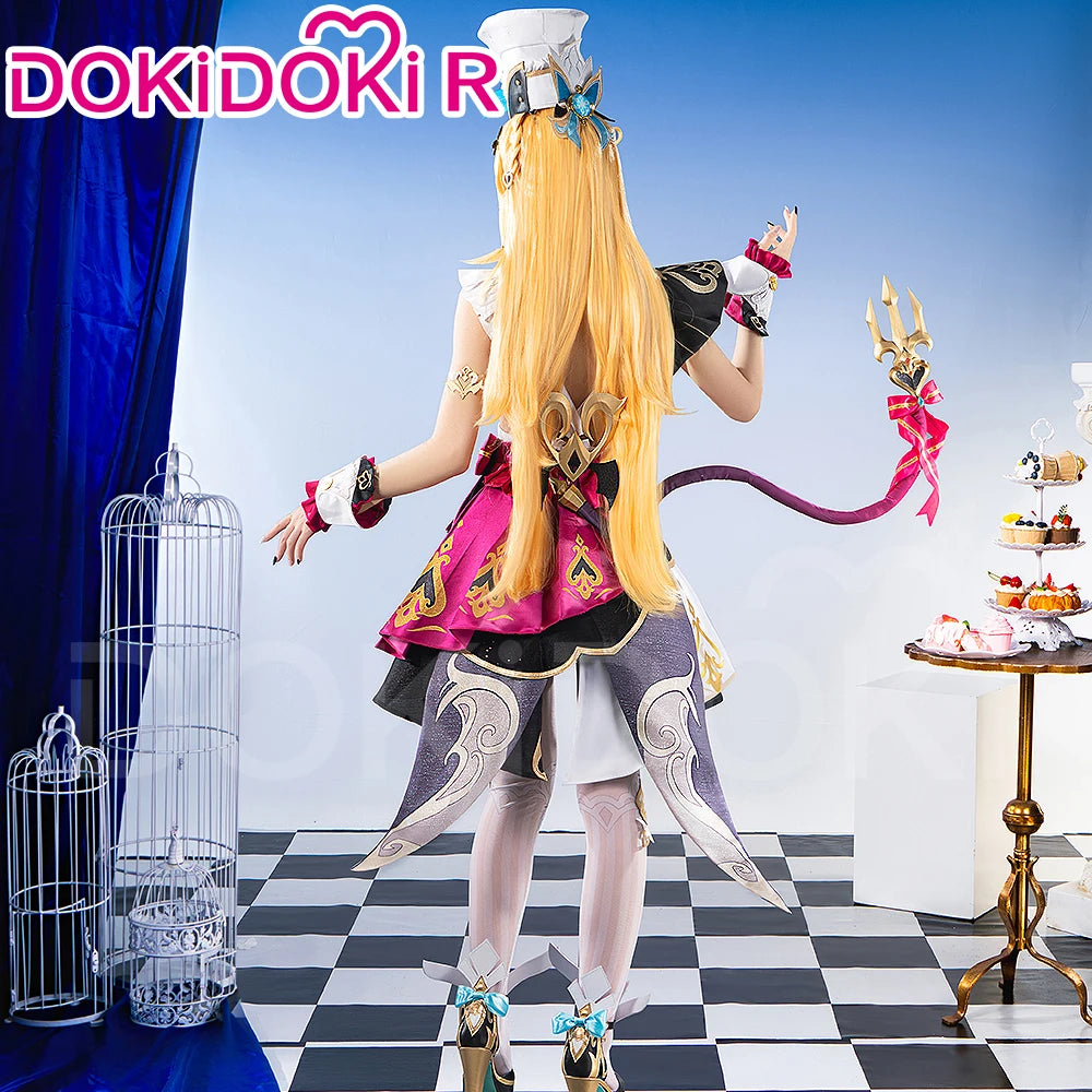 IN STOCK Escoffier Cosplay Costume Game Genshin Impact【XS-3XL】DokiDoki-R Fontaine Escoffier Plus Size Halloween
