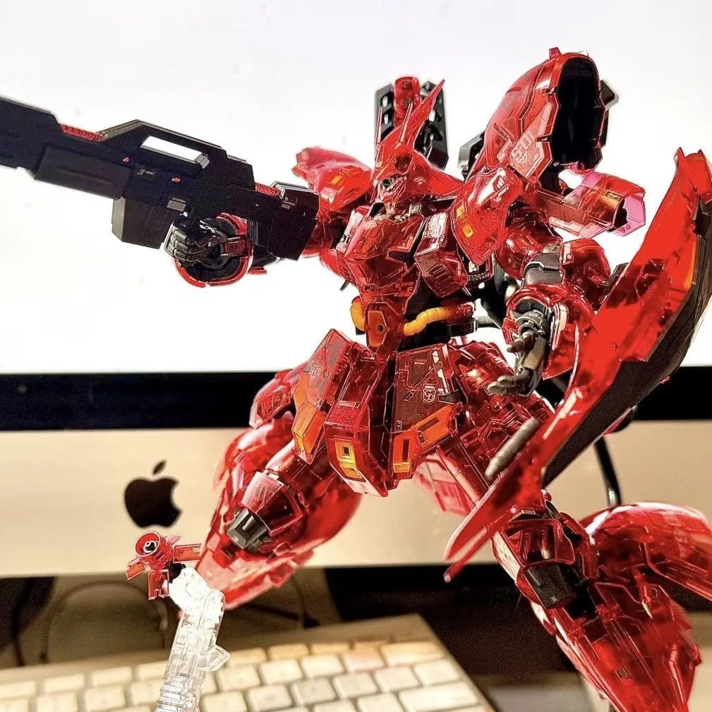 SIHAI Model SAZABI RG 1/144 MSN-04 Electroplate Version Assembly Model Kit Toys Action Figures Robot Plastic Model Kits Gift