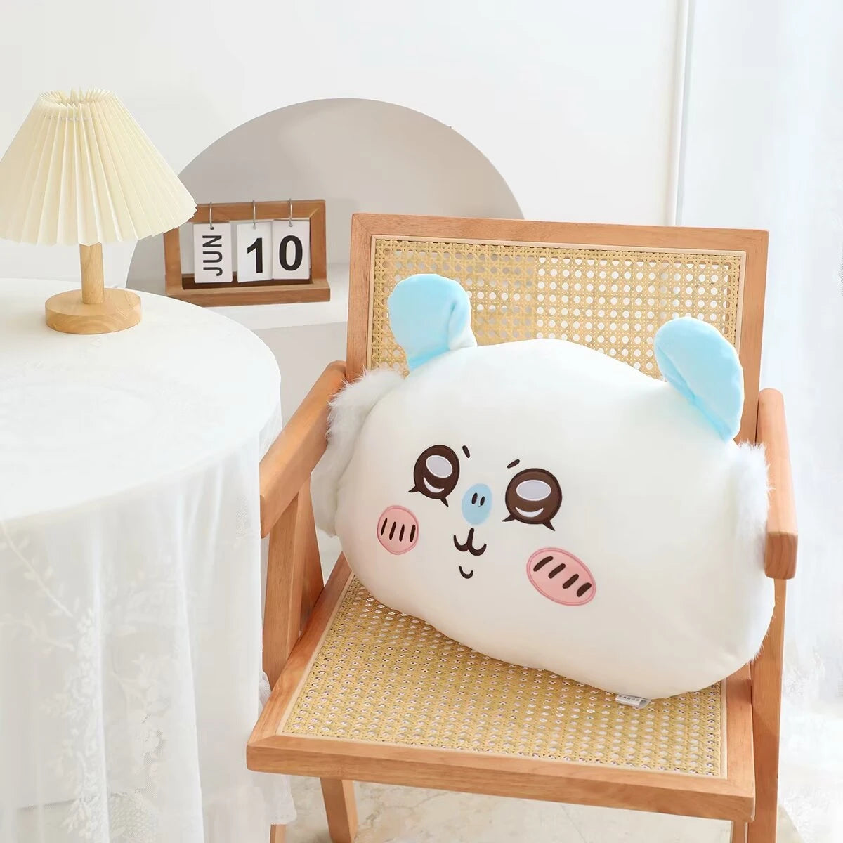Comfortable Chiikawa Back Cushion Very Soft Throw Pillow Stuffed Hachiware Usagi Momoga Cuddly Plushies Sofa Bed Home Decor