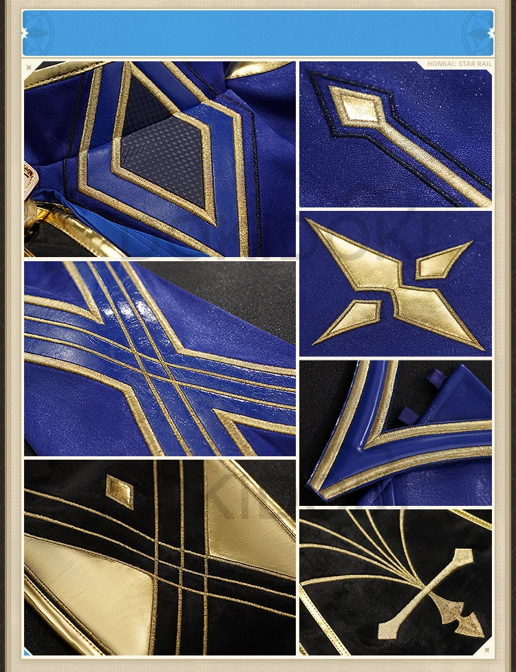 Saber Cosplay Costume Honkai: Star Rail x Fate DokiDoki-SR HSR Women Costume Dress Saber Cosplay Wig