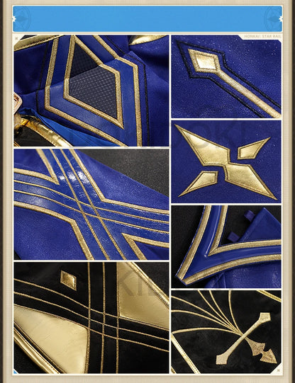 Saber Cosplay Costume Honkai: Star Rail x Fate DokiDoki-SR HSR Women Costume Dress Saber Cosplay Wig