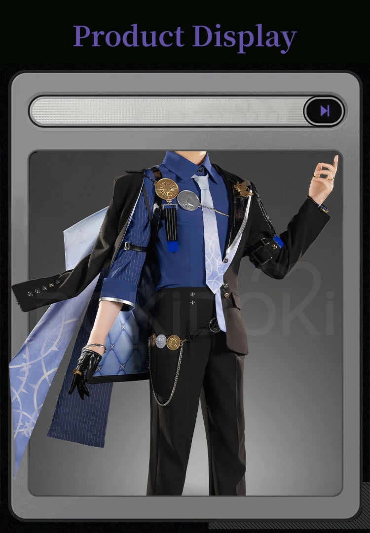 IN STOCK Hugo Cosplay Costume Game Zenless Zone Zero DokiDoki-R ZZZ Men Hugo Vlad Ravenlock Cosplay Hat Halloween