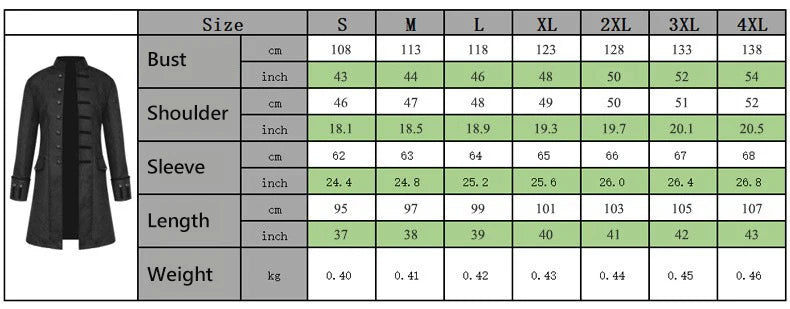 Men Medieval Vintage Prince Costume Pirate Cosplay Shirt Trench Renaissance Victorian Edwardian Men Viking Warrior Knight Outfit