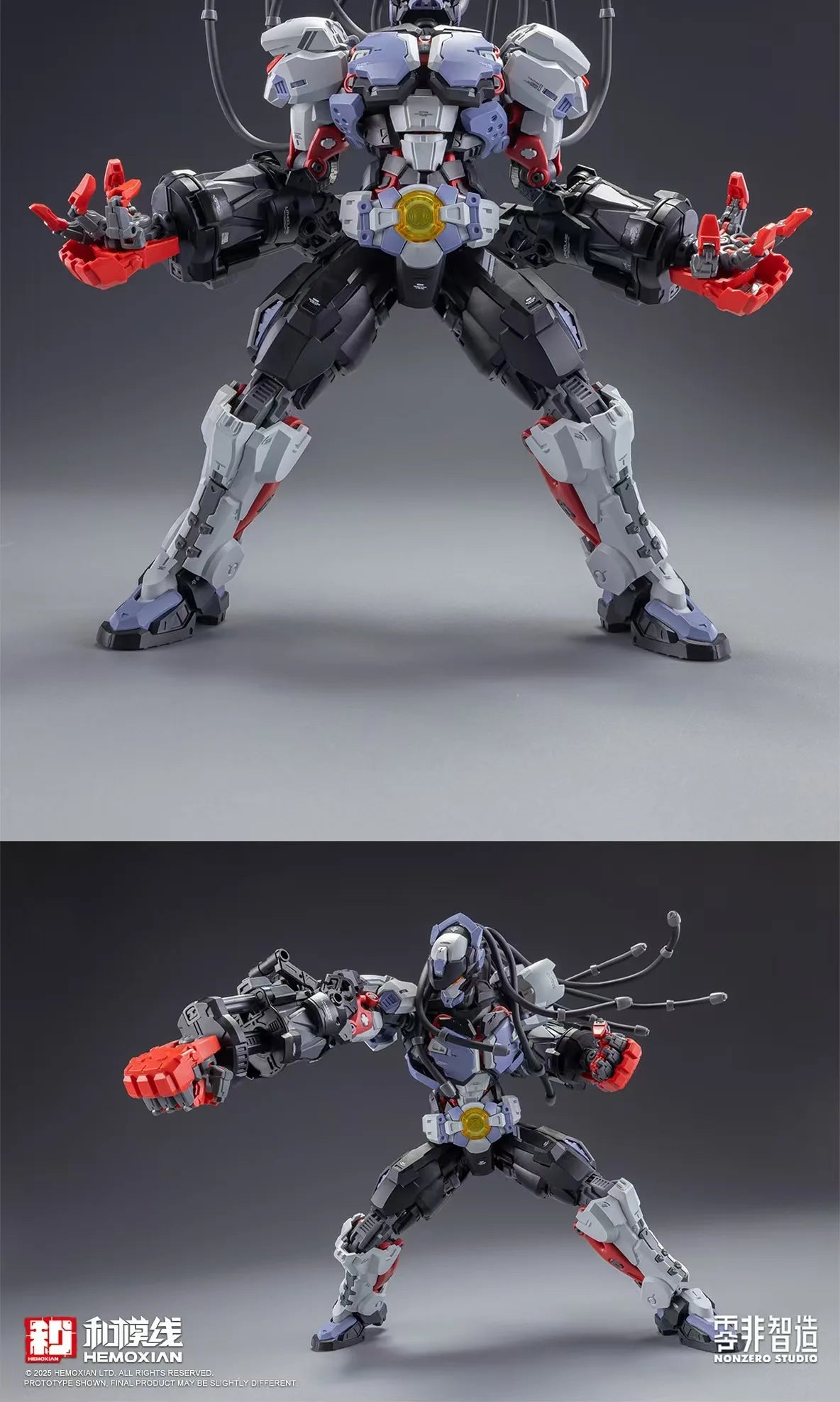 HEMOXIAN OVER ZERO 1/10 Vol.3 Boxer BAKI Assembly Model Kit Robot Action Figure PVC Toy Halloween Gift