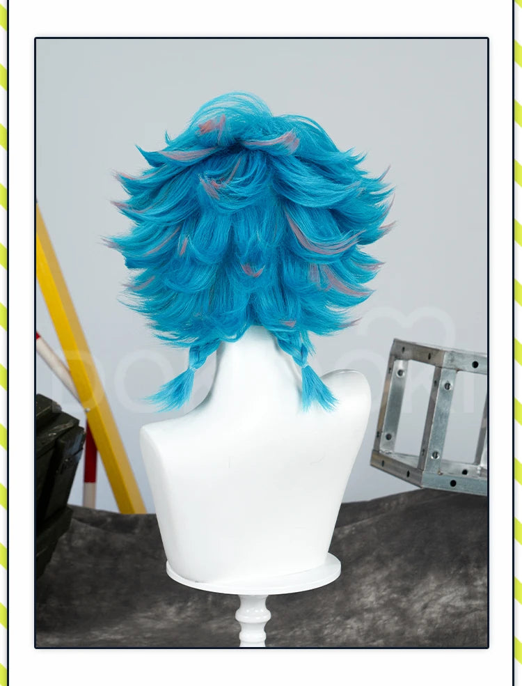 Ishaa Ekkoo Maddiee Aniviaa LeBlancc Cosplay Wig Game Anime DokiDoki Women Men Short Hair Ishaa Cosplay Free Wig Cap