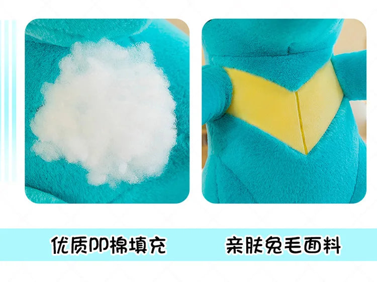 80CM Big Size Pokemon Totodile Plushies Waninoko Peluche Cartoon Anime Kawaii Ornament Comfortable Soft Doll Children Toy Gift