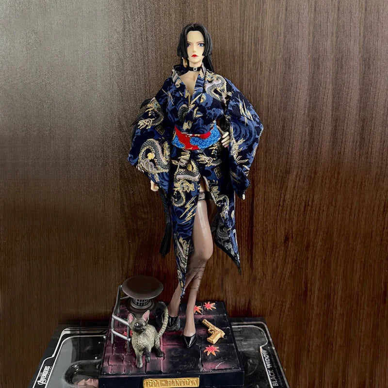 One Piece Anime Figure Uta Kimono Empress Boa Hancock High Quality Model Boutique Large Decorative Desktop Scene Collection Toys