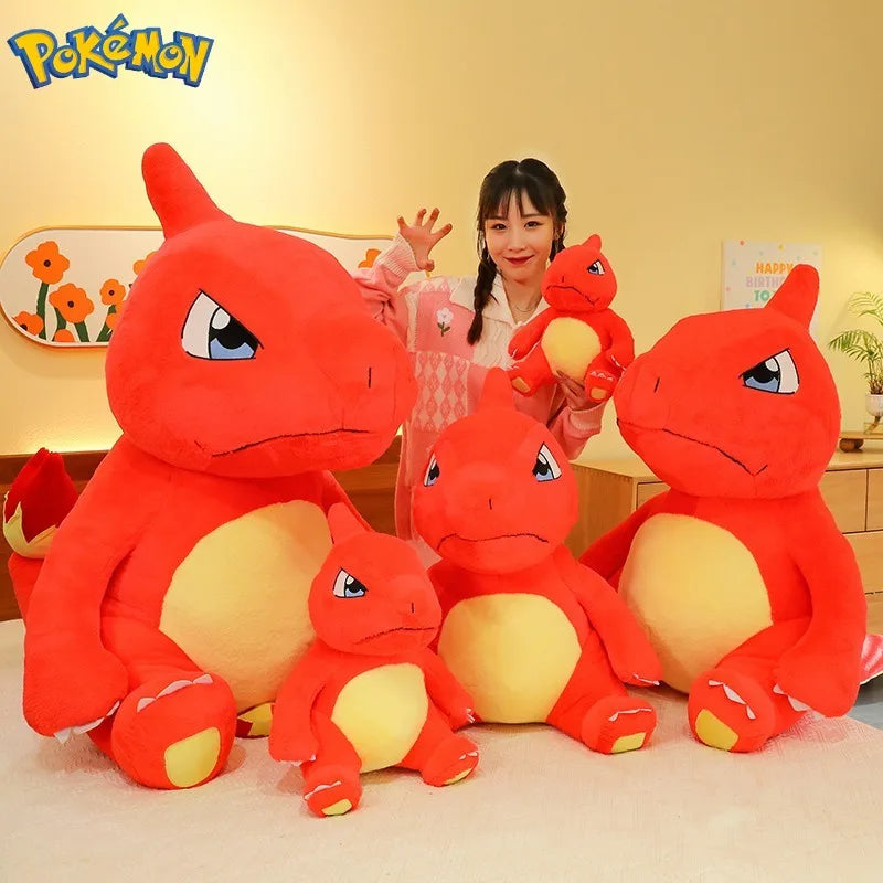 100/120CM Big Size Charmander Plushies Pokemon Peluche Cartoon Anime Kawaii Ornament Plush Comfortable Soft Doll Children Gift